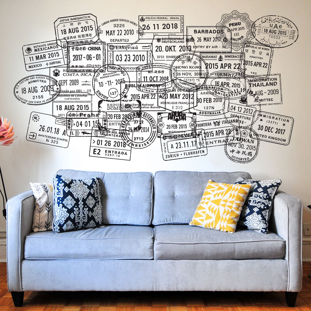 Passport Stamp Decal - Costa Rica Conquest Maps LLC