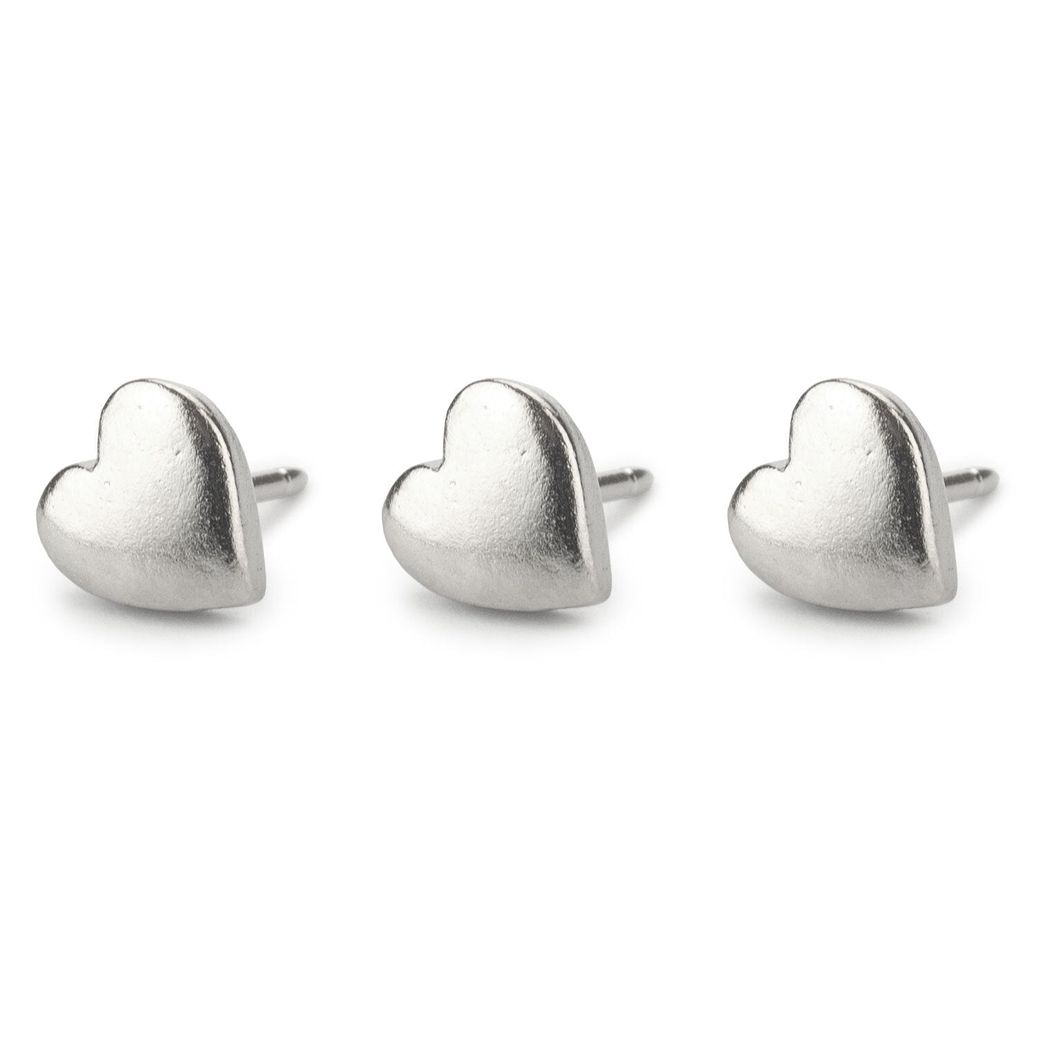 Silver Heart Map Push Pins Conquest Maps LLC