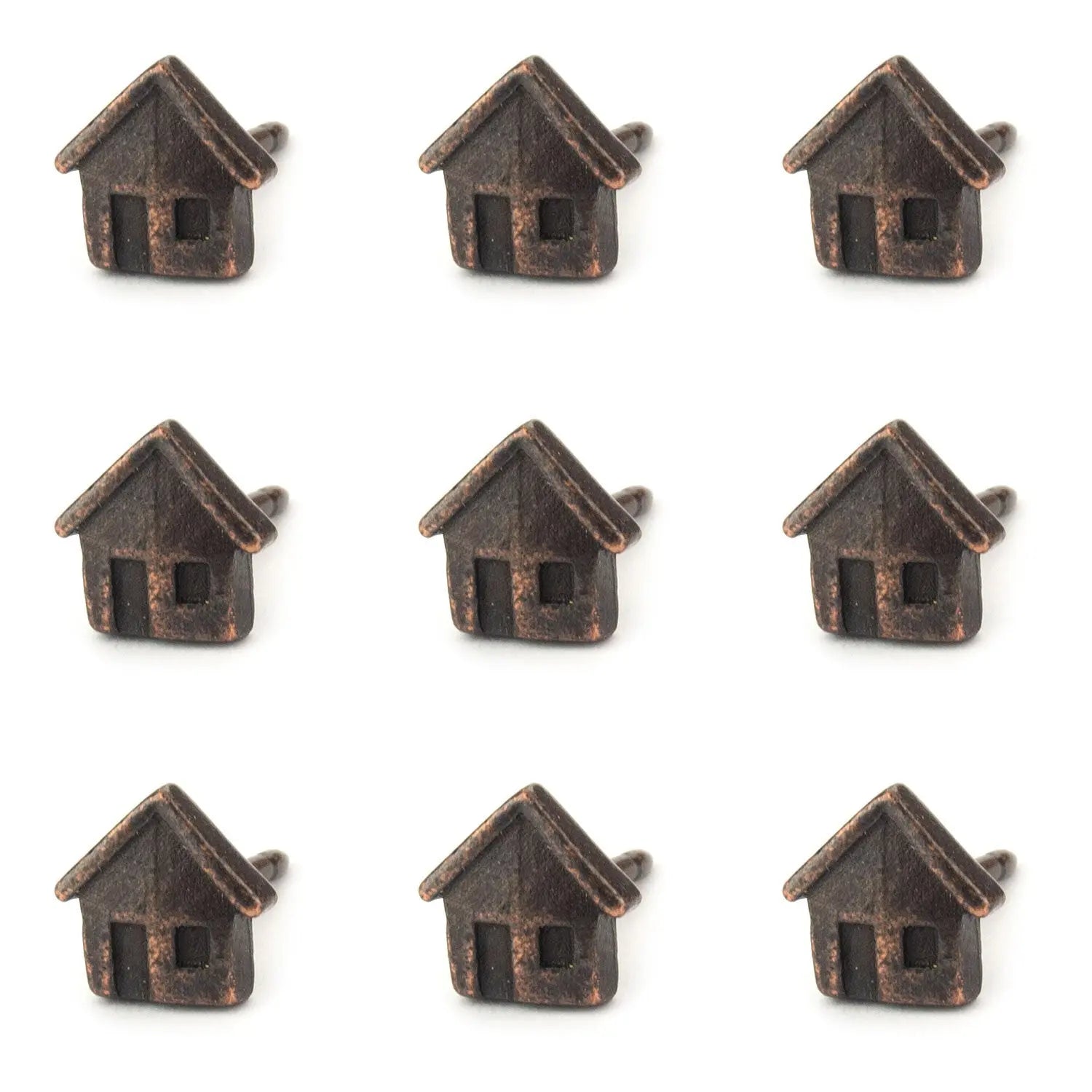 Antiqued Bronze Home Map Push Pins Conquest Maps LLC
