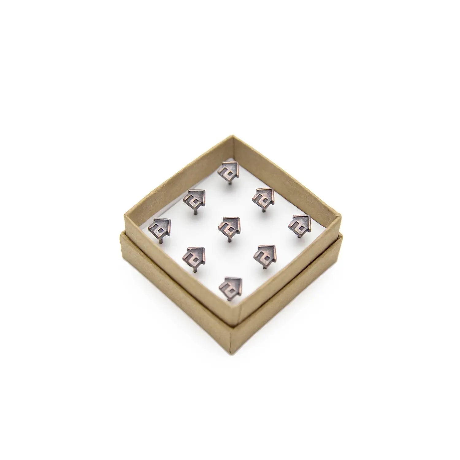 Antiqued Bronze Home Map Push Pins Conquest Maps LLC