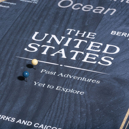 Push Pin USA Map (Pin Board) - Deep-Sea Drift CM Pin Board