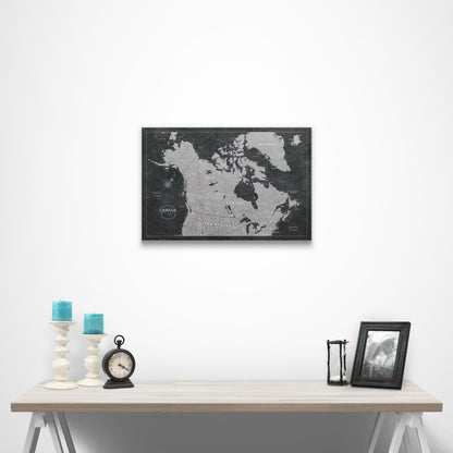 Canada Map Poster - Modern Slate CM Poster
