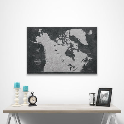 Canada Map Poster - Modern Slate CM Poster
