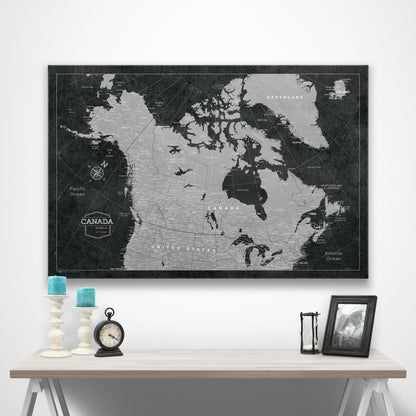 Canada Map Poster - Modern Slate CM Poster