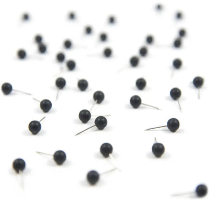 Map Push Pins: Midnight Black - Matte Finish CM Push Pins