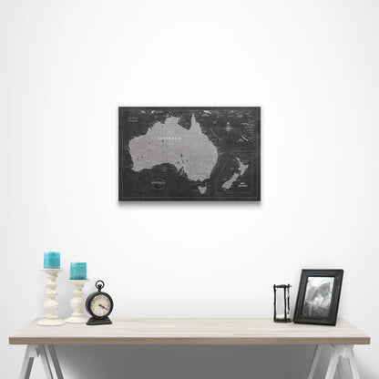 Australia Map Poster - Modern Slate CM Poster