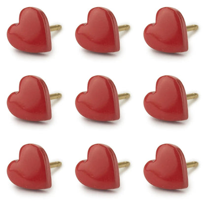 Red Heart Map Push Pins Conquest Maps LLC
