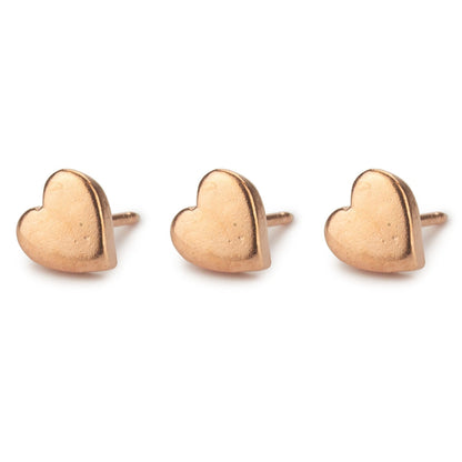 Rose Gold Heart Map Push Pins Conquest Maps LLC